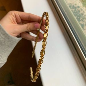 Gold chain headband